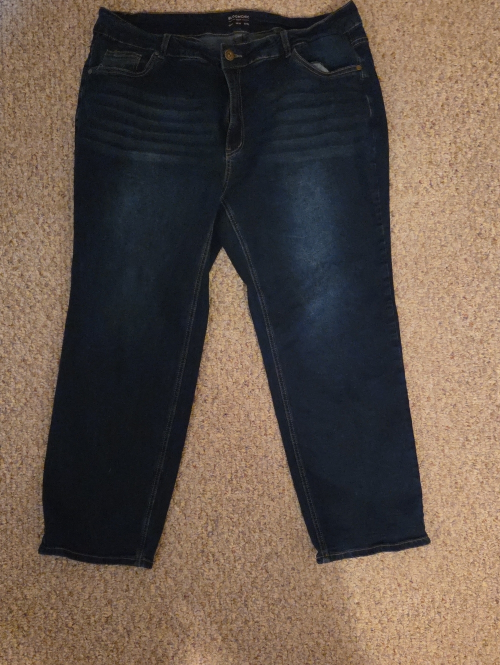 BloomChic Dark Indigo Straight Leg Jeans